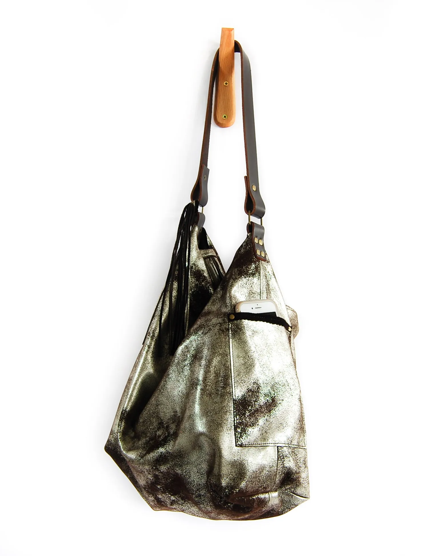 Febe Hobo Brown Platinum