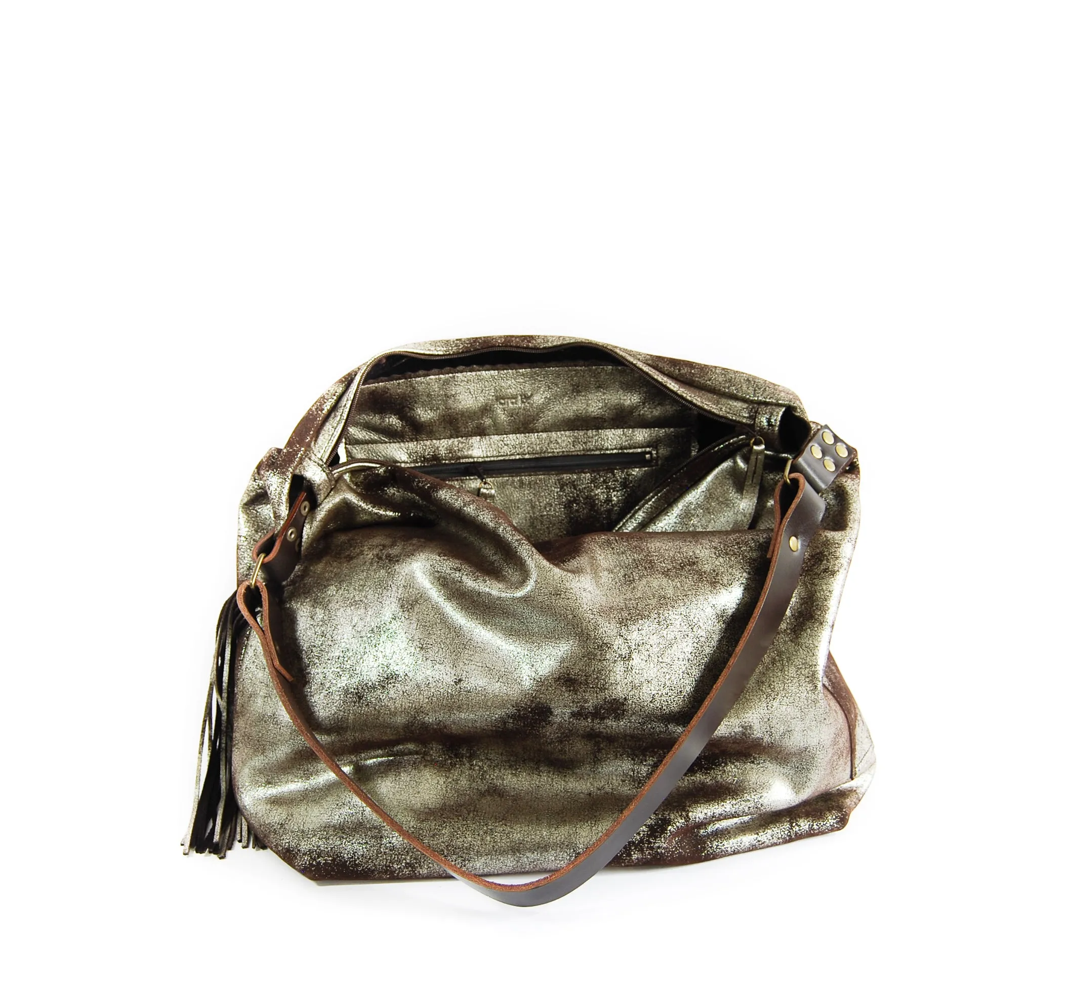 Febe Hobo Brown Platinum