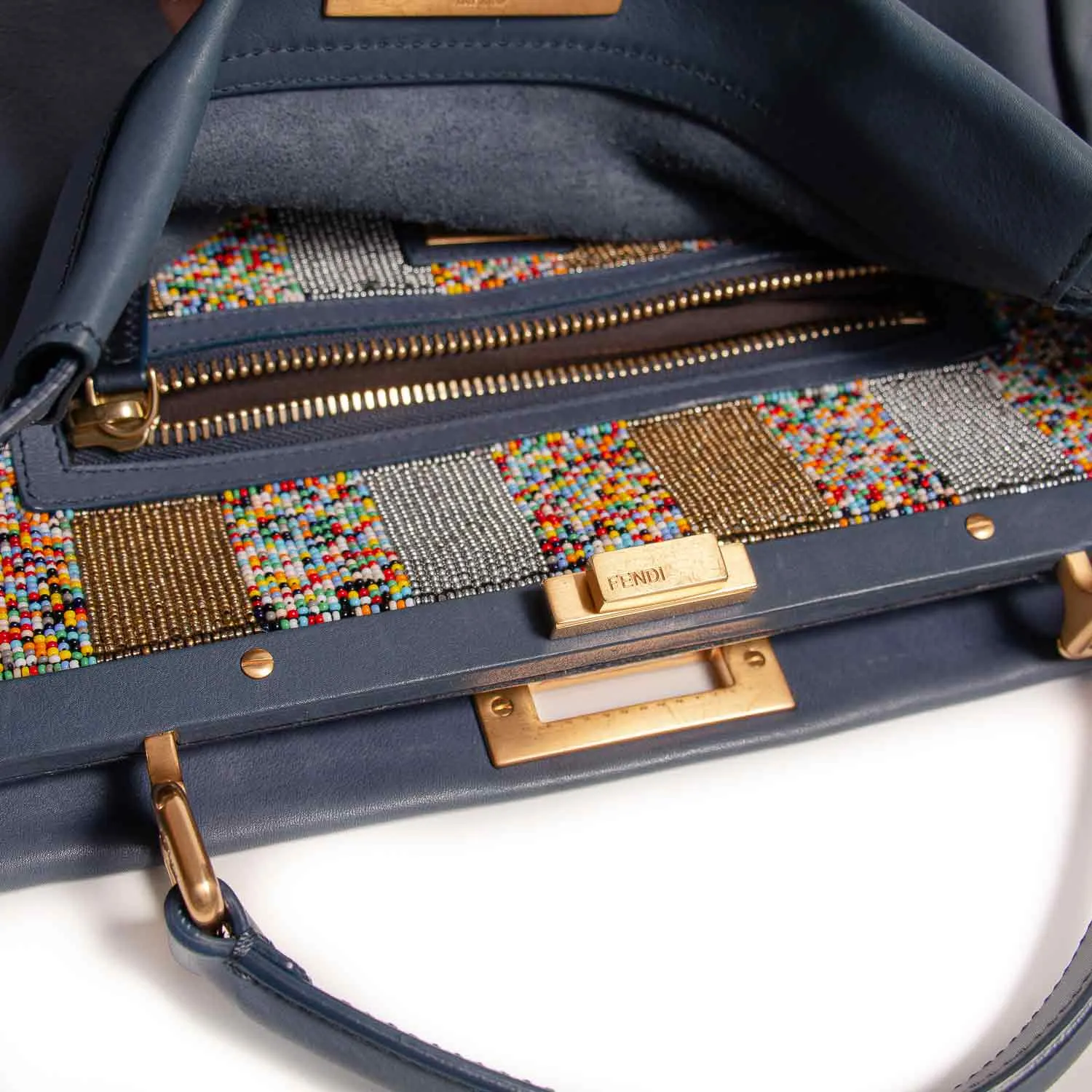 Fendi Large Beaded Peekaboo Bag