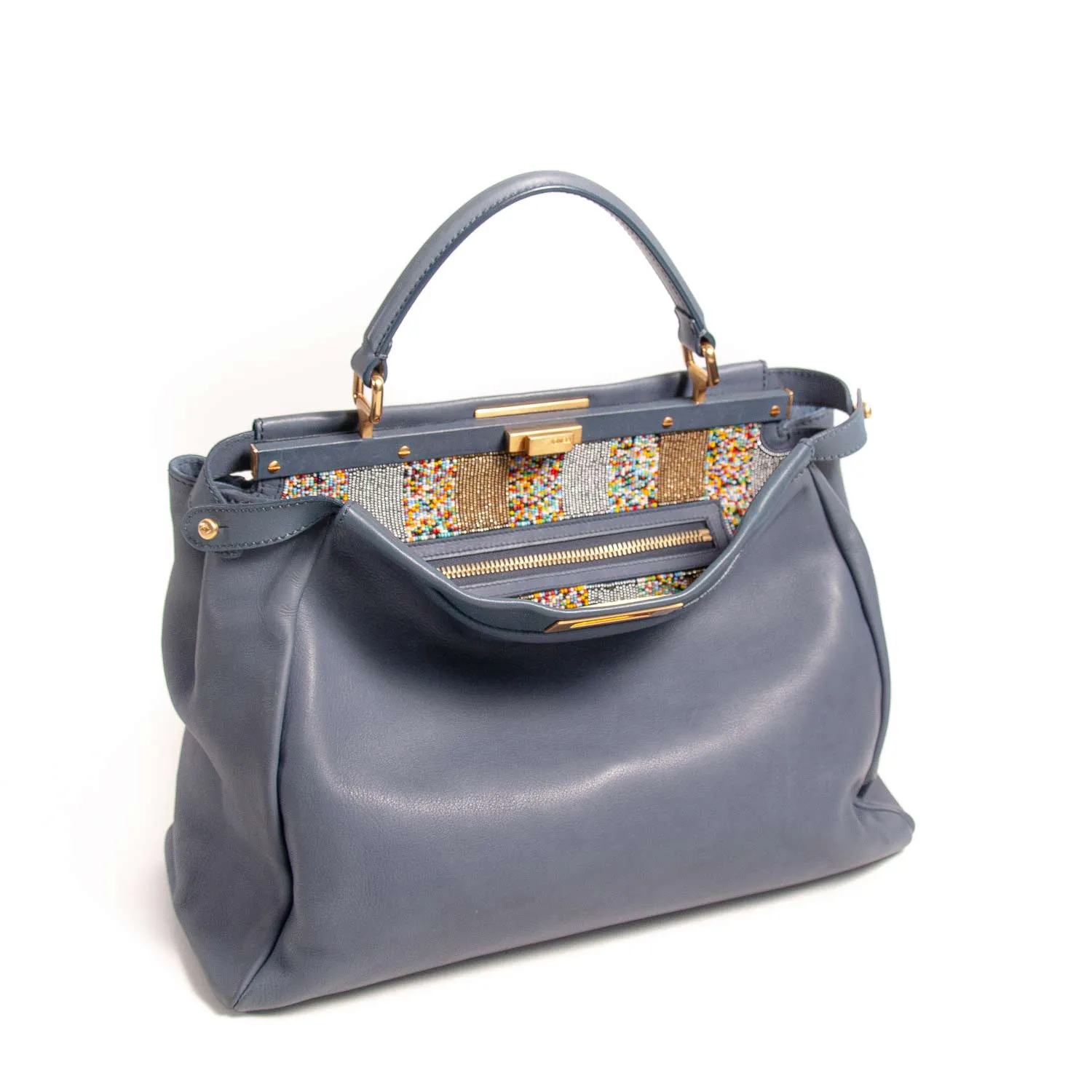 Fendi Large Beaded Peekaboo Bag