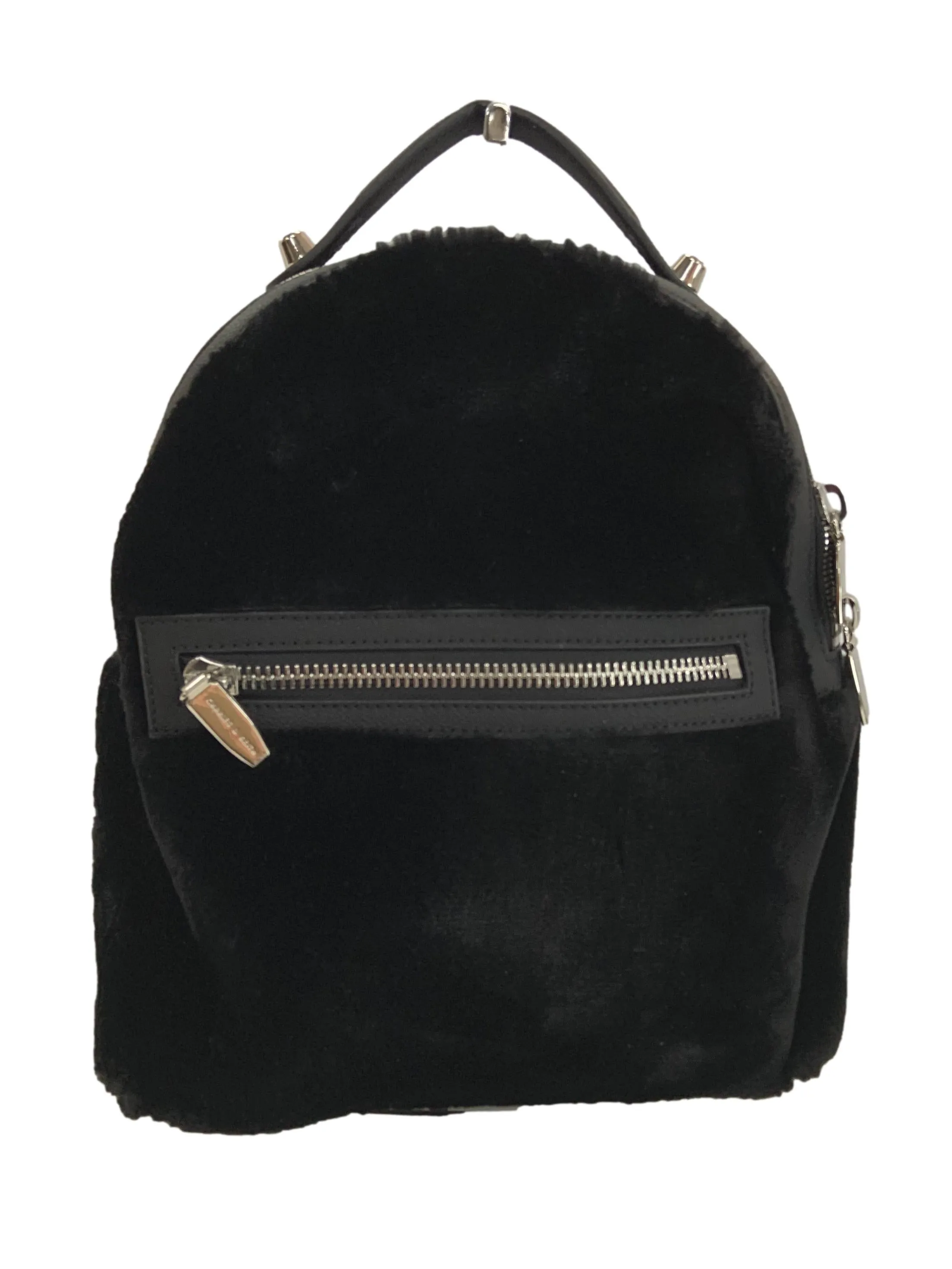 Front Zip Furry Bag
