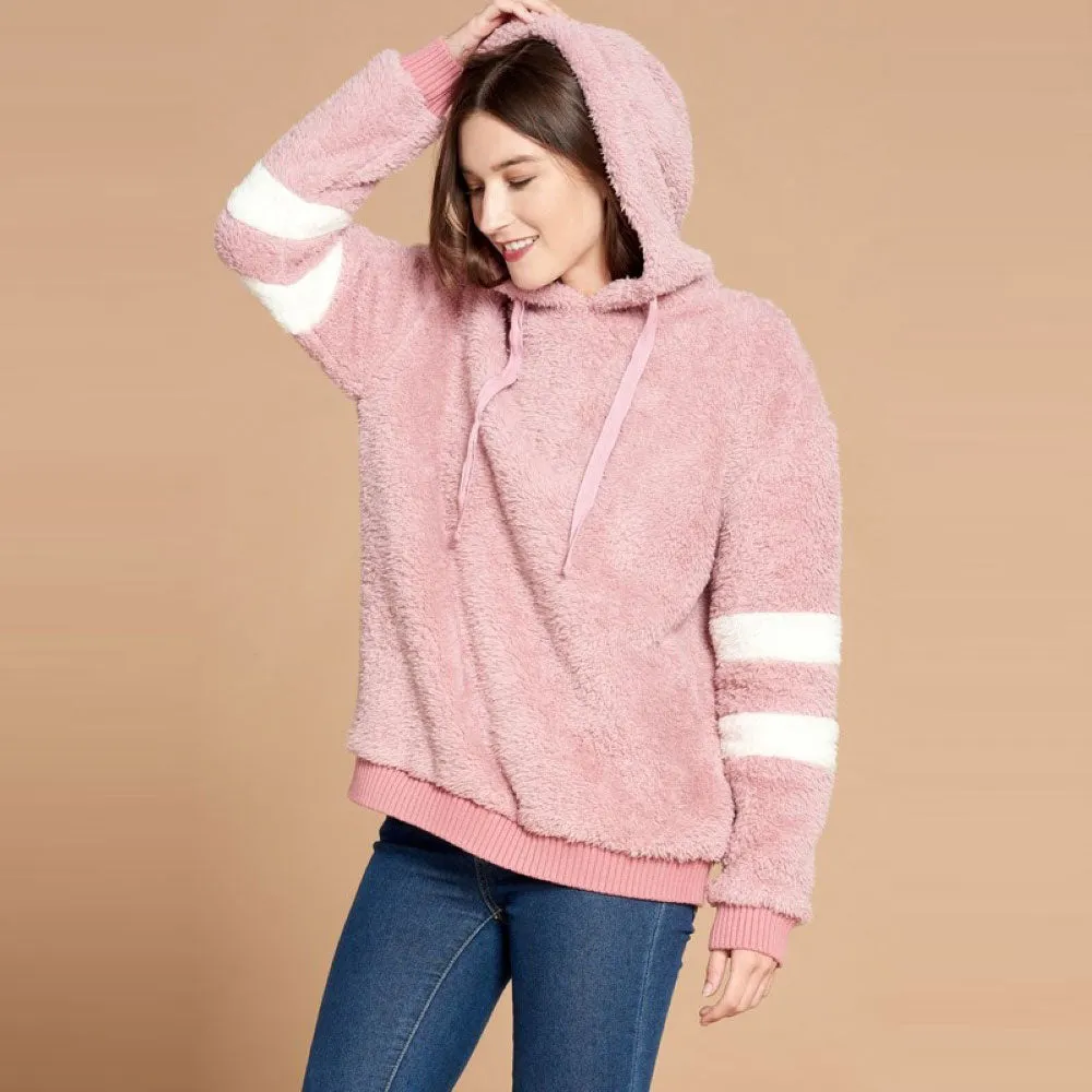 Furry Stripes Hoodie