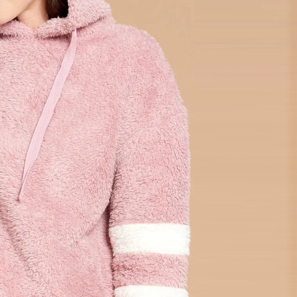 Furry Stripes Hoodie