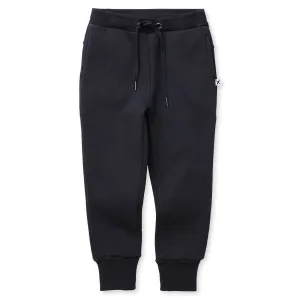Furry Waffle Trackies - Black