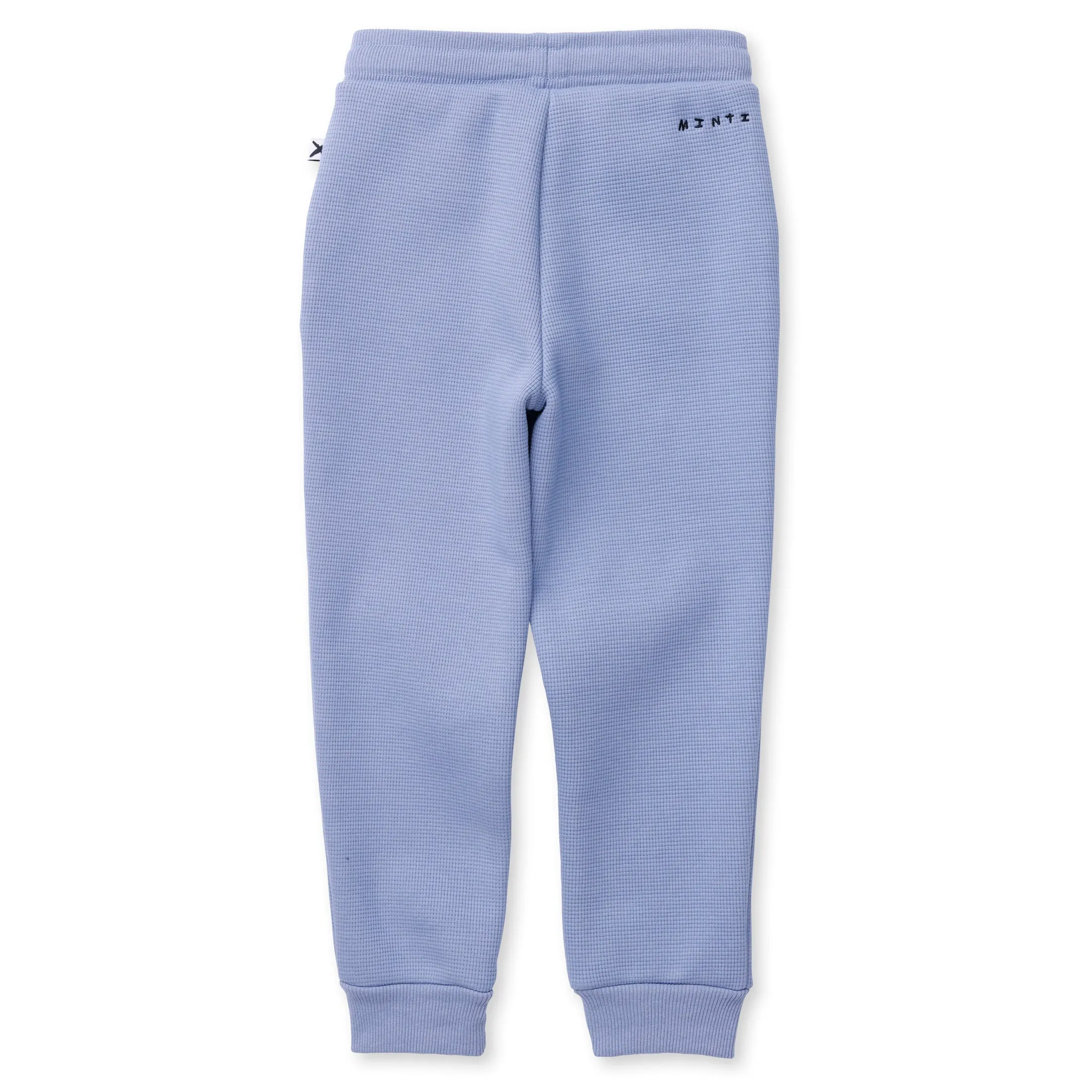 Furry Waffle Trackies - Cornflower