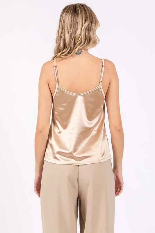 GeeGee Satin Tank Top