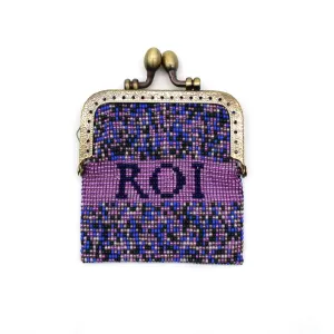 Glass Bead Coin Purse Metal Frame - ROI