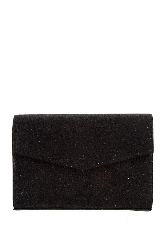 Glittery Accent Clutch Bag