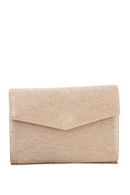 Glittery Accent Clutch Bag