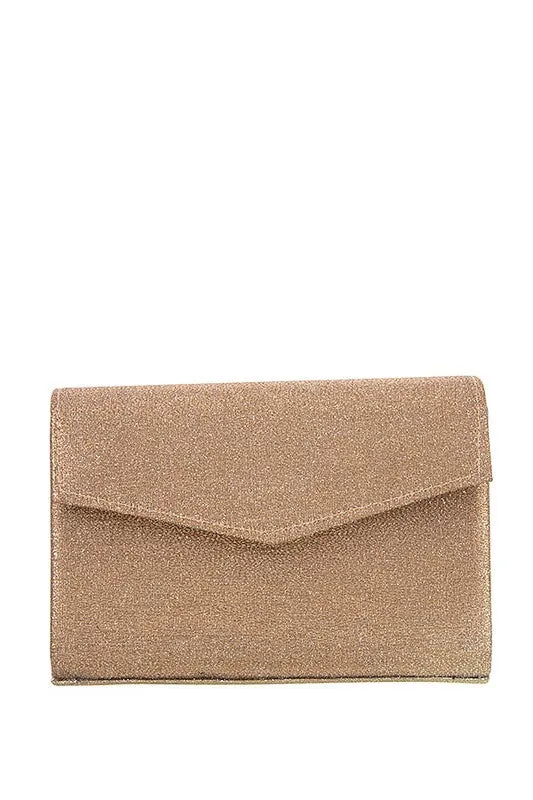 Glittery Accent Clutch Bag