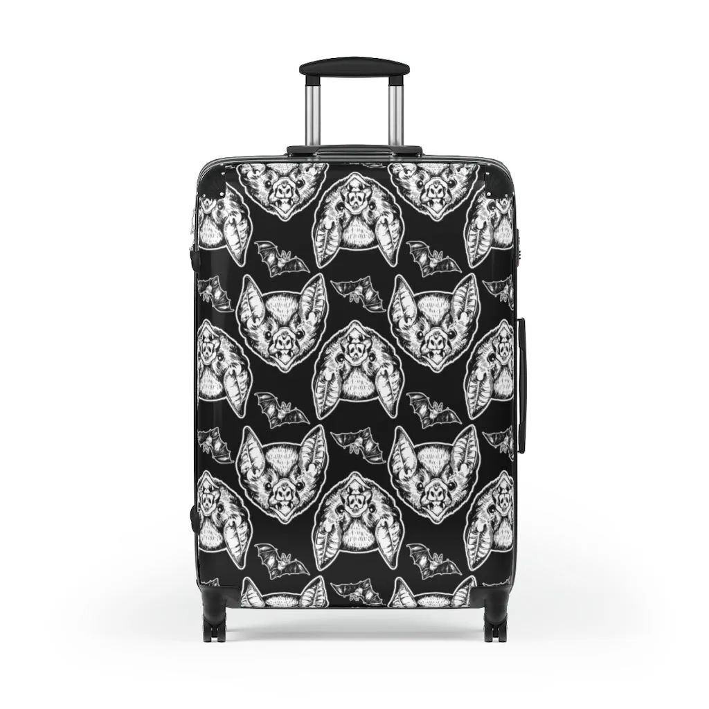 Goth Bat Head Suitcases