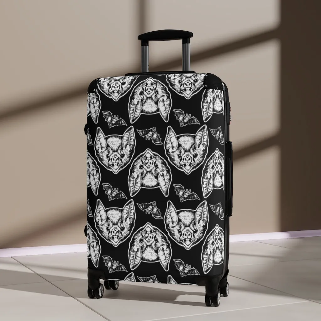 Goth Bat Head Suitcases