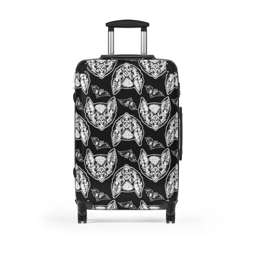 Goth Bat Head Suitcases