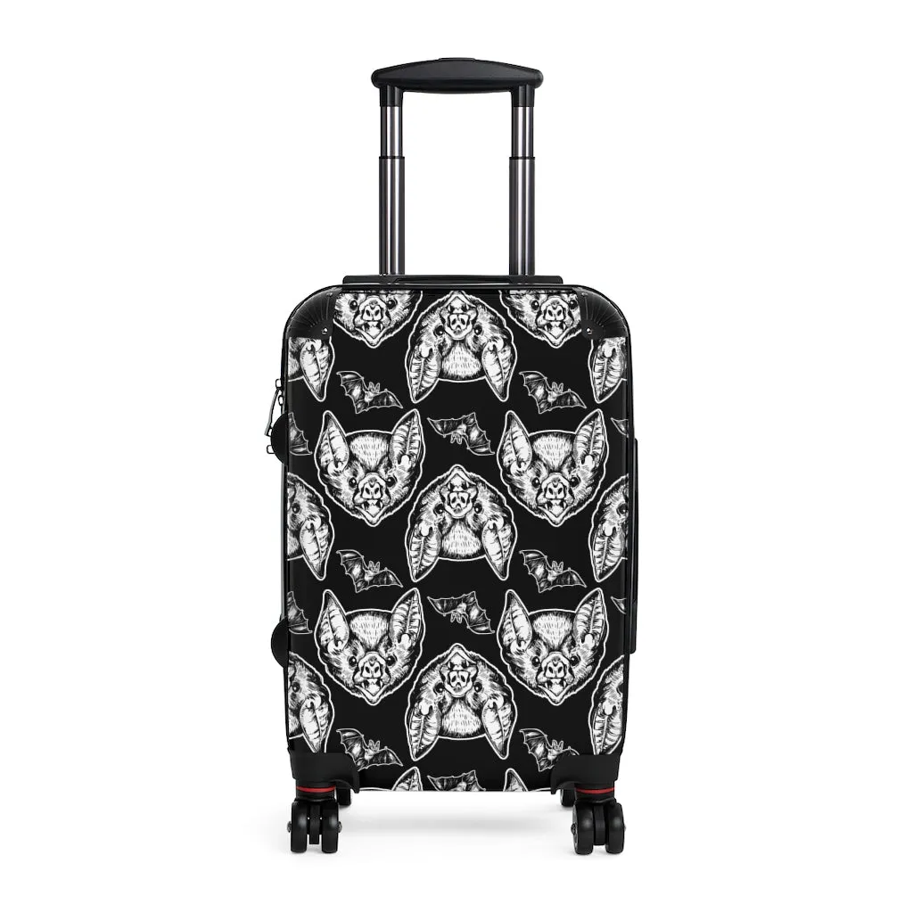 Goth Bat Head Suitcases