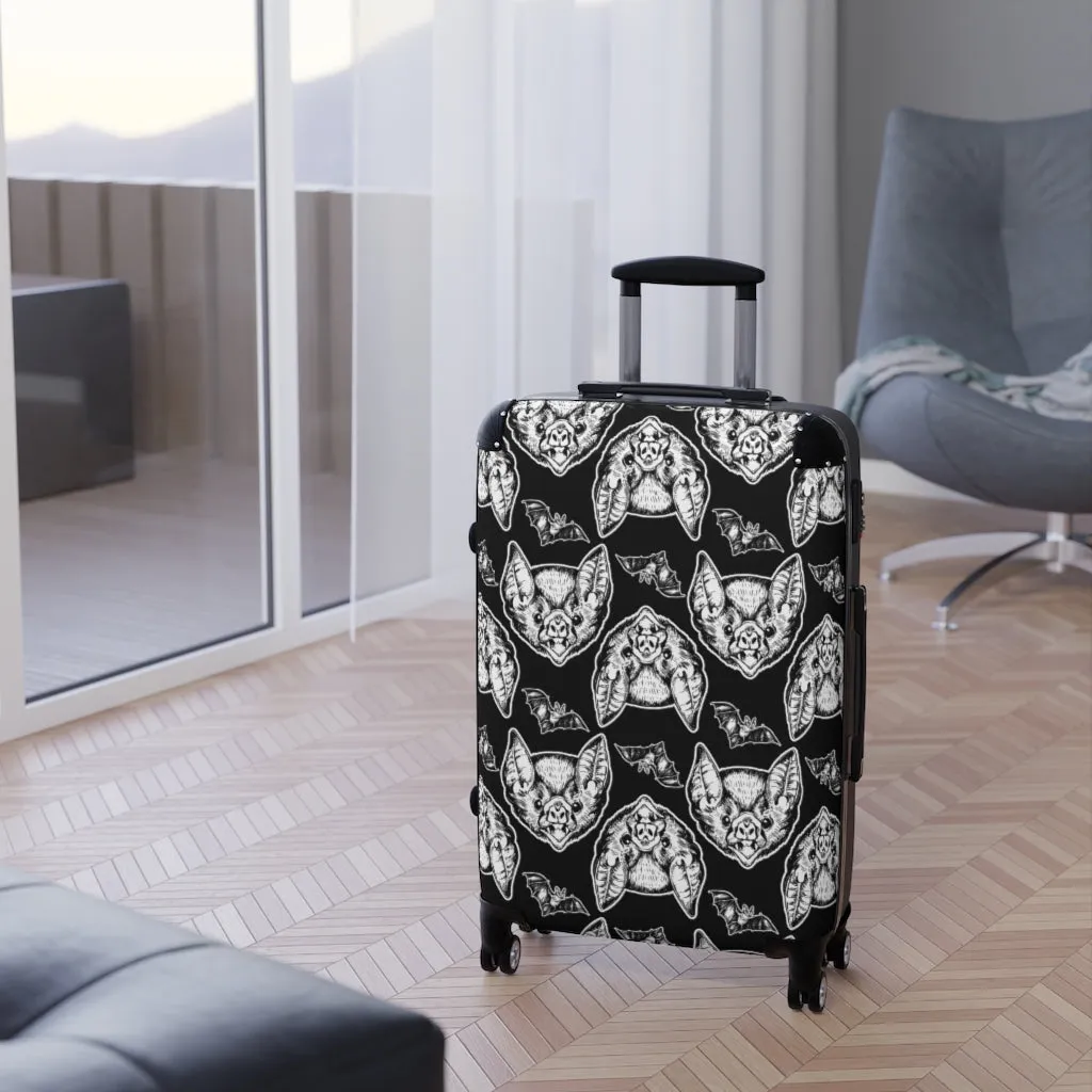 Goth Bat Head Suitcases