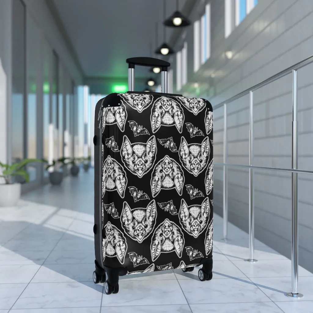 Goth Bat Head Suitcases