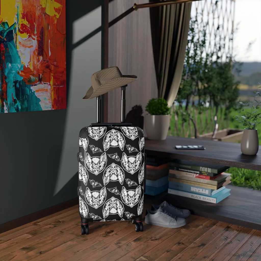 Goth Bat Head Suitcases