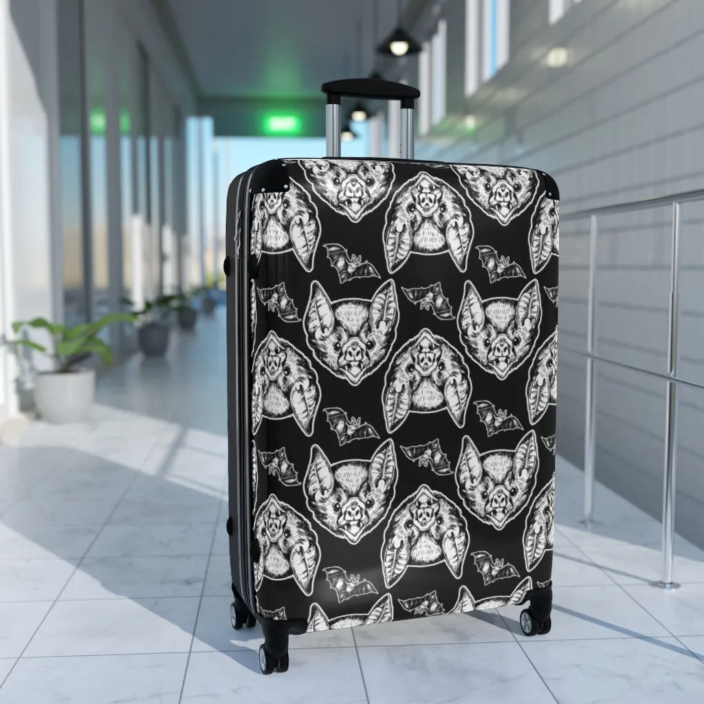 Goth Bat Head Suitcases