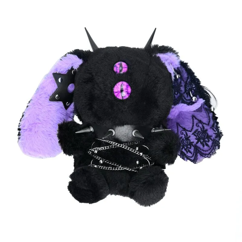 GOTHIC DARK PLUSH RABBIT BAG KF83732