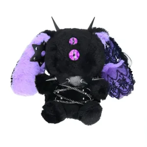 GOTHIC DARK PLUSH RABBIT BAG KF83732