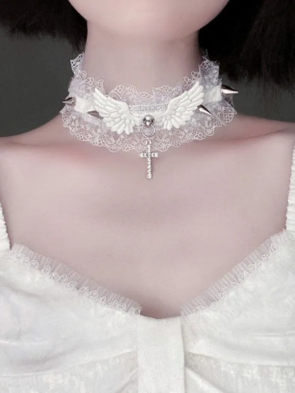 Gothic Lolita Accessories Black Lace Choker Polyester Miscellaneous