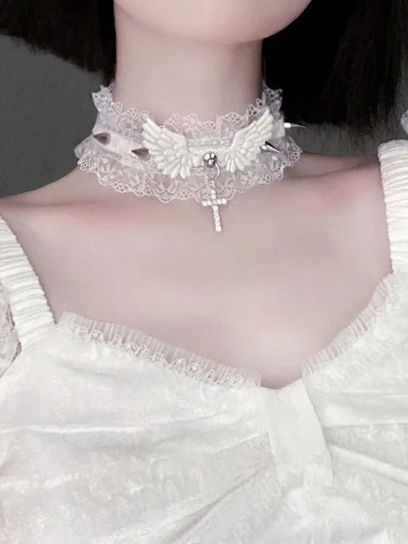 Gothic Lolita Accessories Black Lace Choker Polyester Miscellaneous