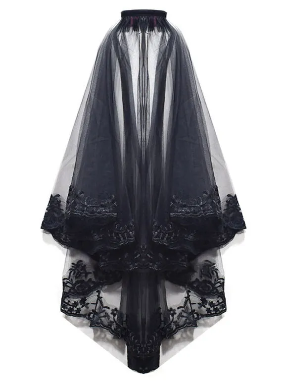 Gothic Lolita Accessories Black Lace Lace Headwear Polyester Fiber Miscellaneous