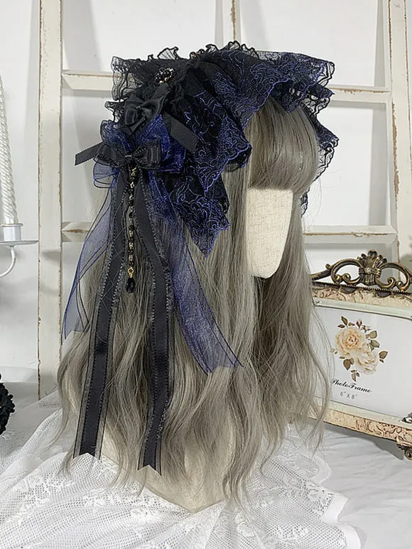 Gothic Lolita Accessories Black Ruffles Lace Accessory Miscellaneous