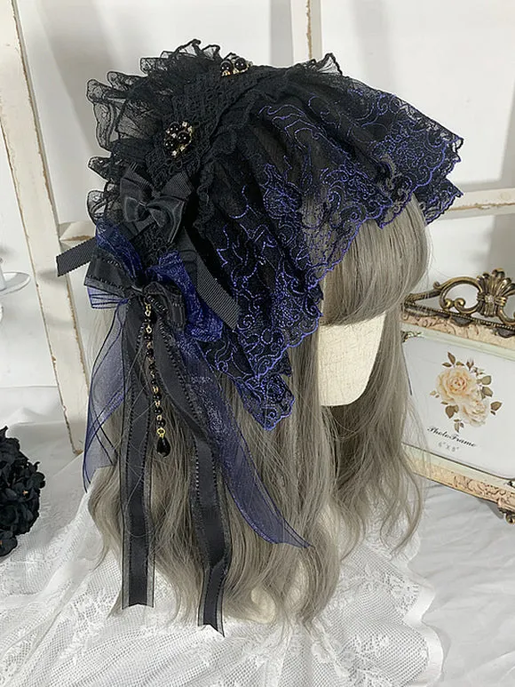 Gothic Lolita Accessories Black Ruffles Lace Accessory Miscellaneous
