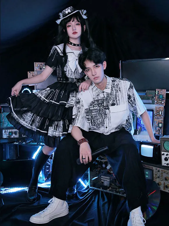 Gothic Lolita Dresses Bows Black Black