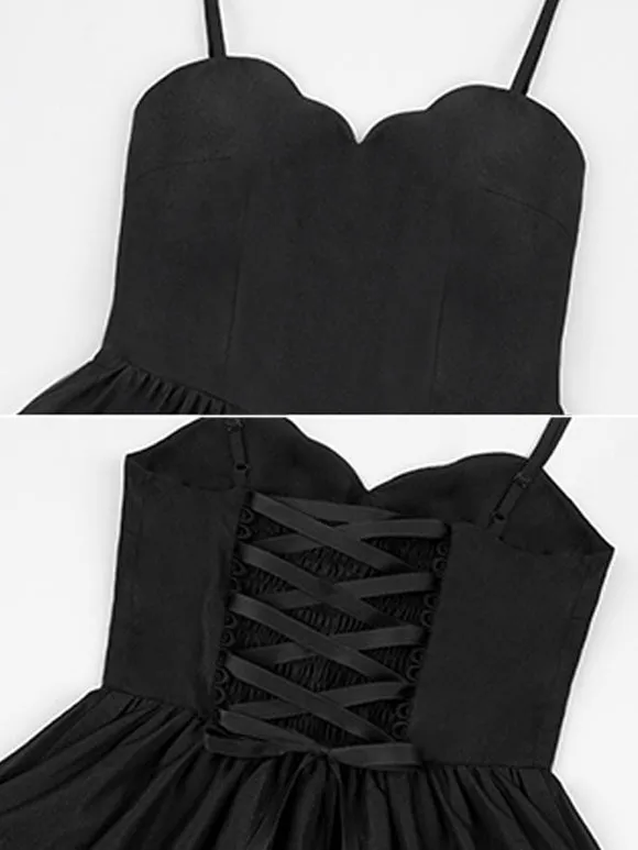 Gothic Lolita Dresses Ruffles Black Black