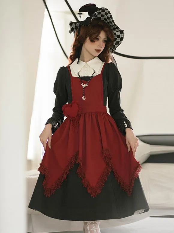 Gothic Lolita Dresses Ruffles Black Black