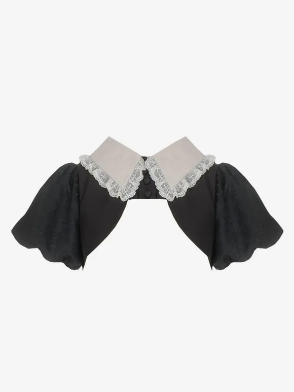 Gothic Lolita Dresses Ruffles Black Black