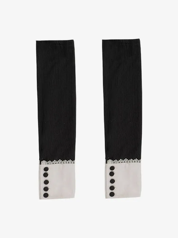 Gothic Lolita Dresses Ruffles Black Black
