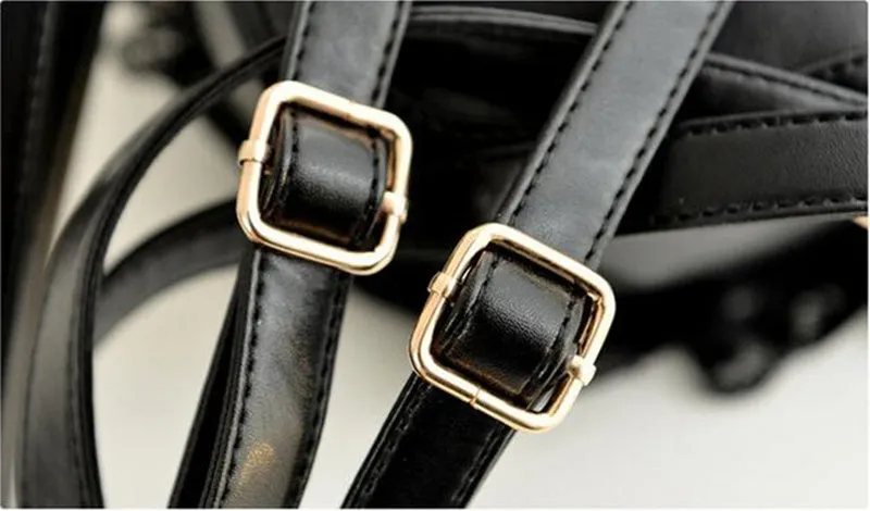 Gothic Lolita Handbag Bat Metal Details PU Black Lolita Accessory