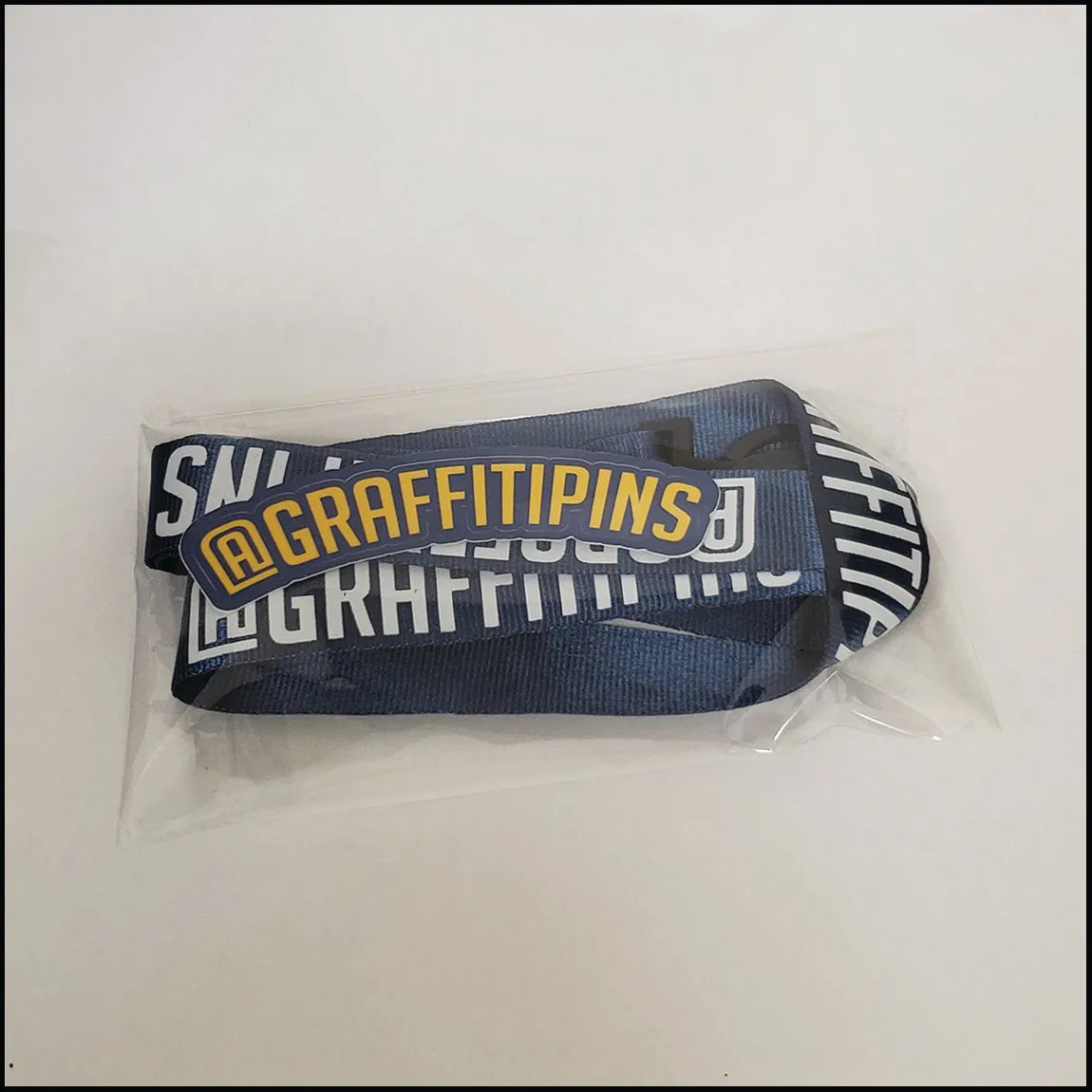 Graffitipins Custom Lanyard - Blue Edition