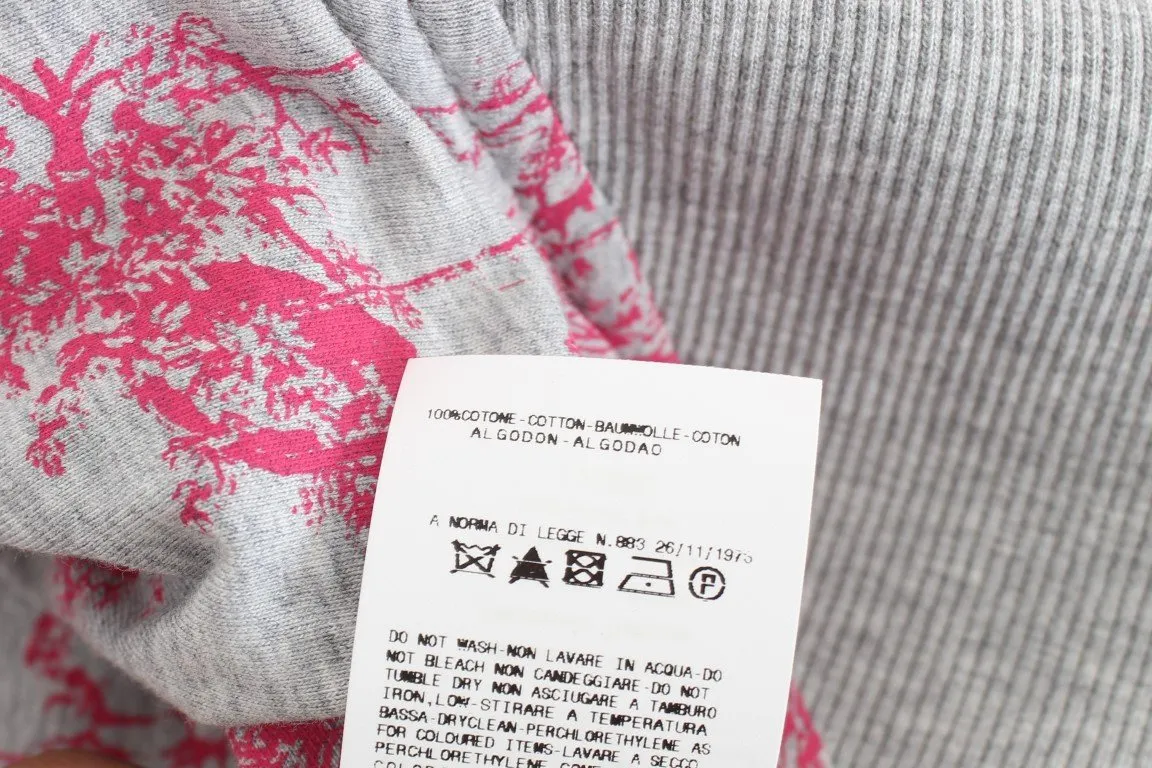 Gray Sport Cotton Zipper Sweater