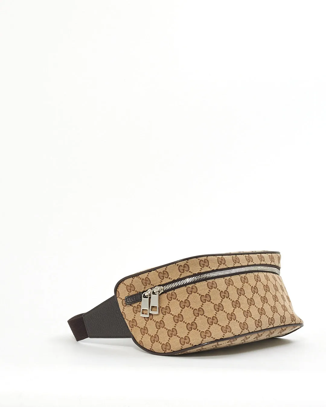 Gucci Brown GG Monogram Canvas Belt Bag