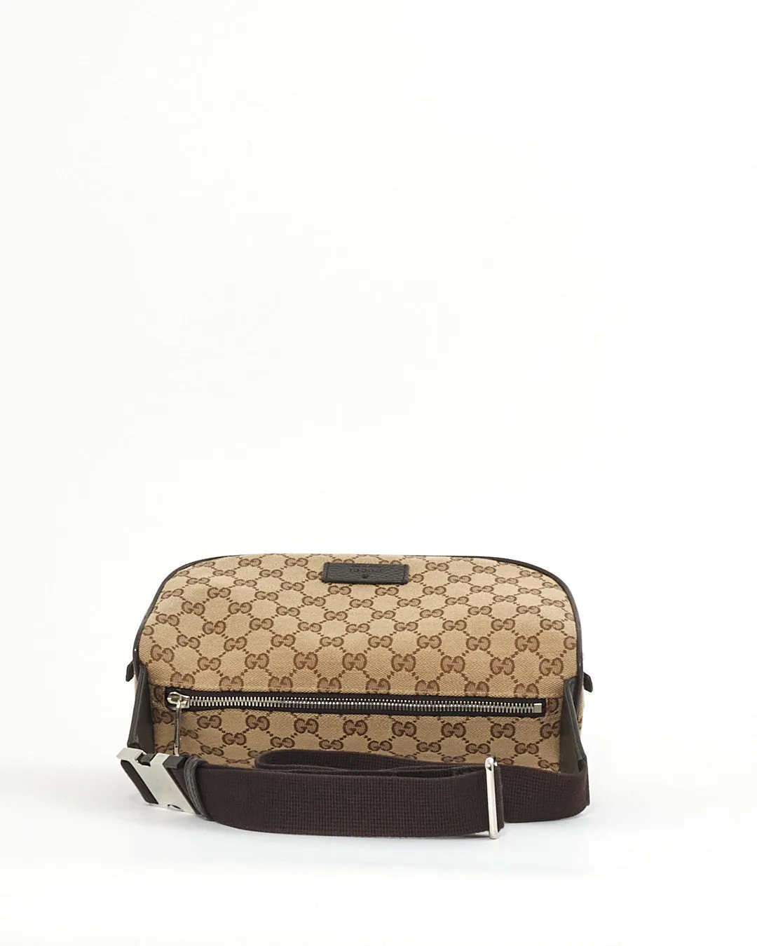 Gucci Brown GG Monogram Canvas Belt Bag
