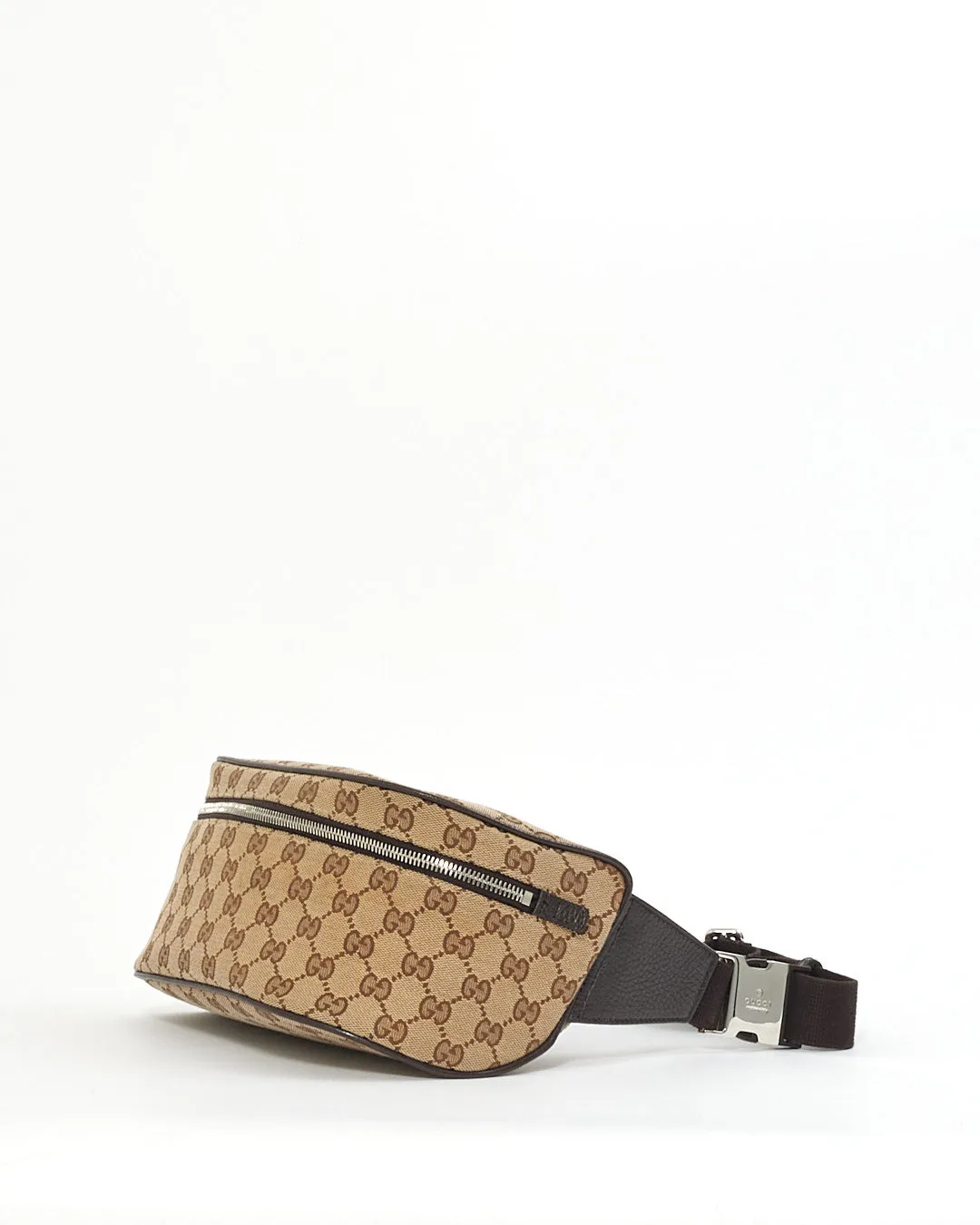 Gucci Brown GG Monogram Canvas Belt Bag