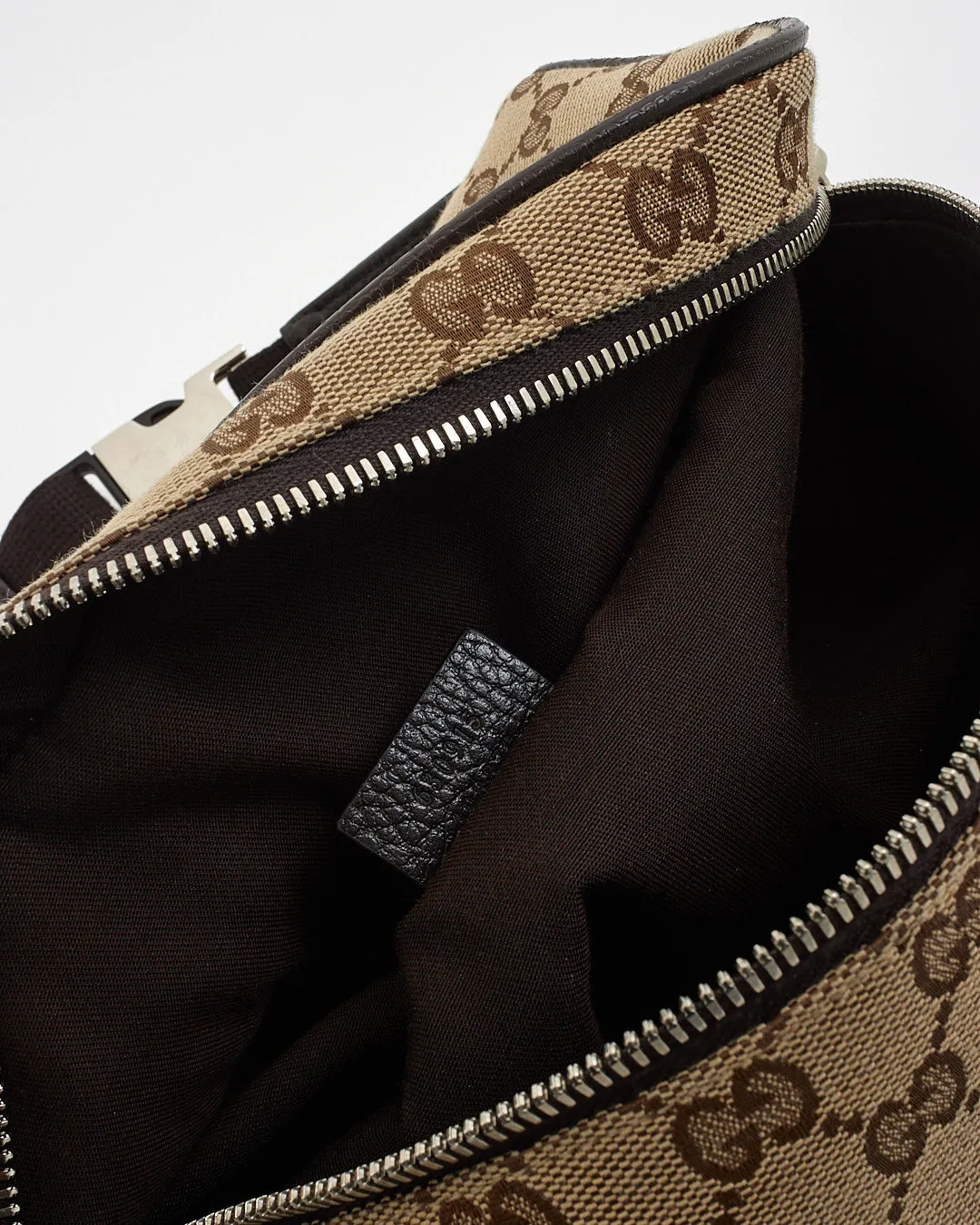 Gucci Brown GG Monogram Canvas Belt Bag