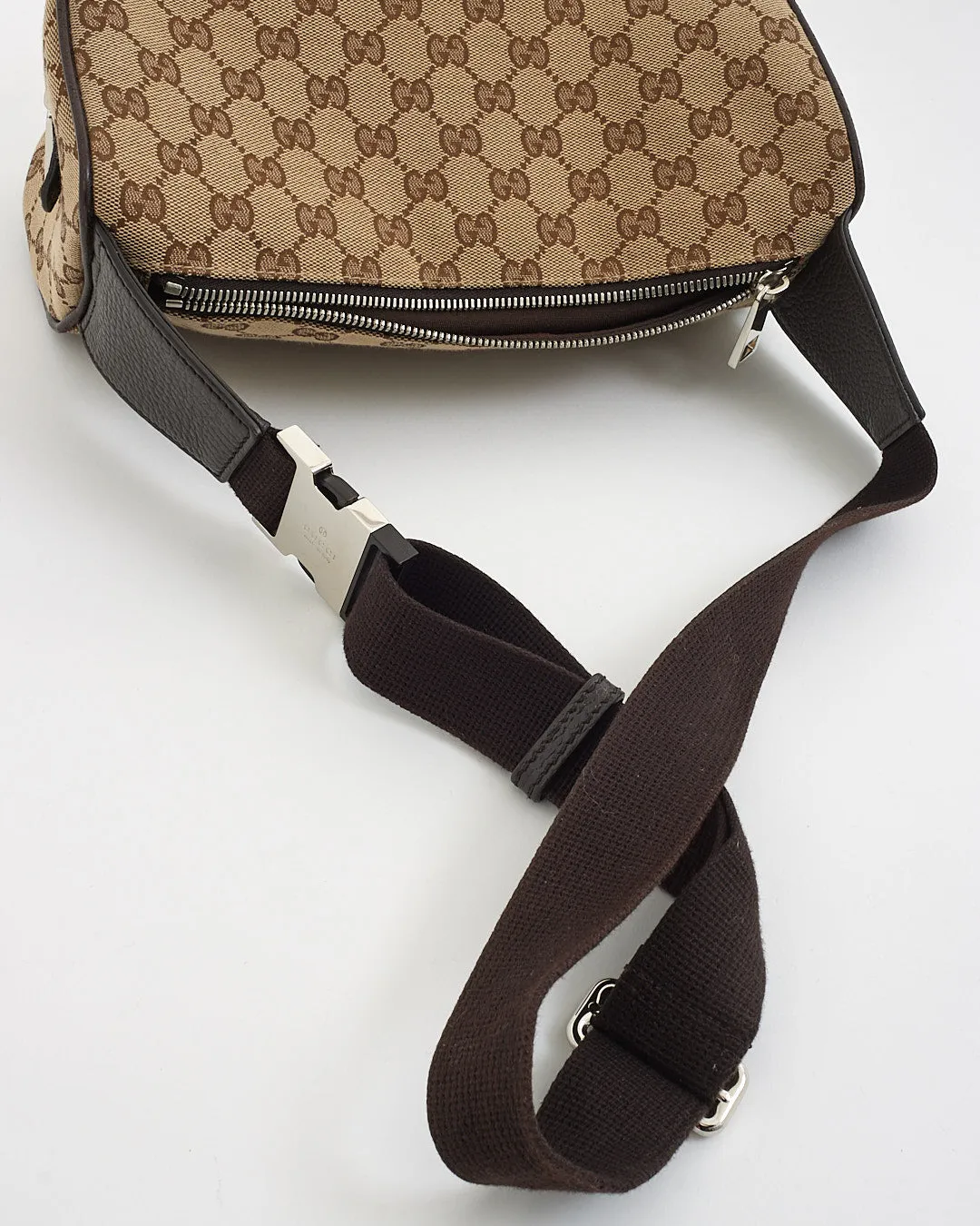 Gucci Brown GG Monogram Canvas Belt Bag