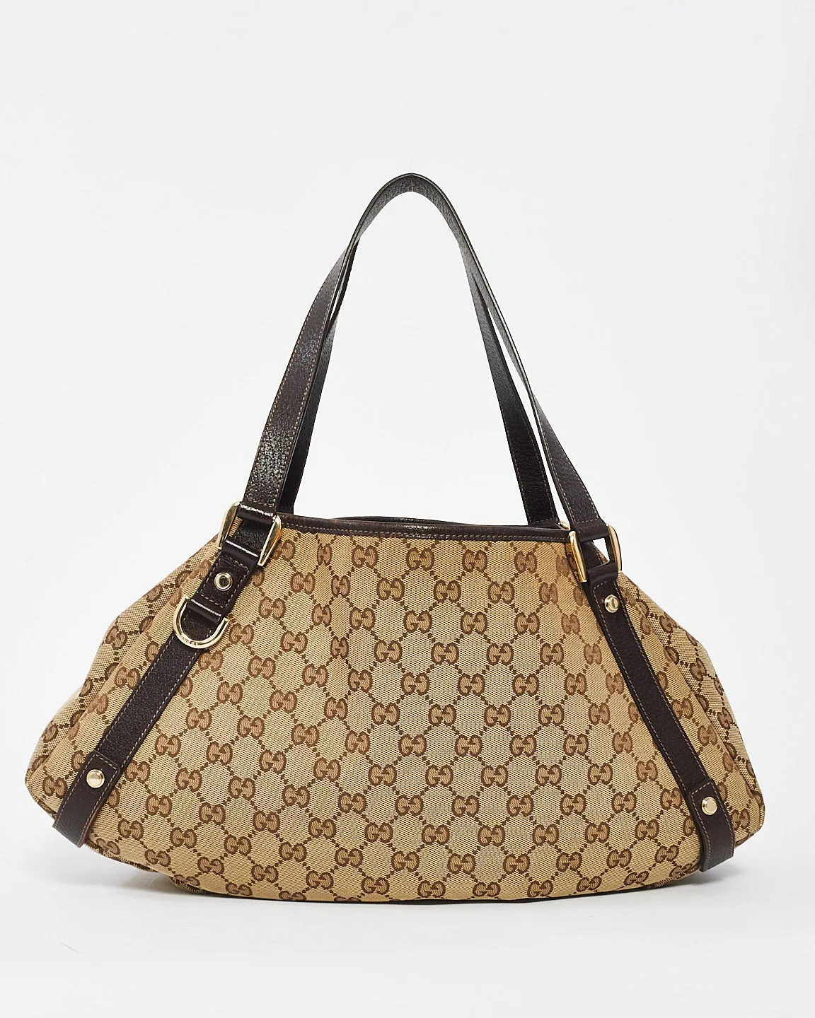 Gucci Brown Monogram GG Canvas Medium Abbey Shoulder Bag
