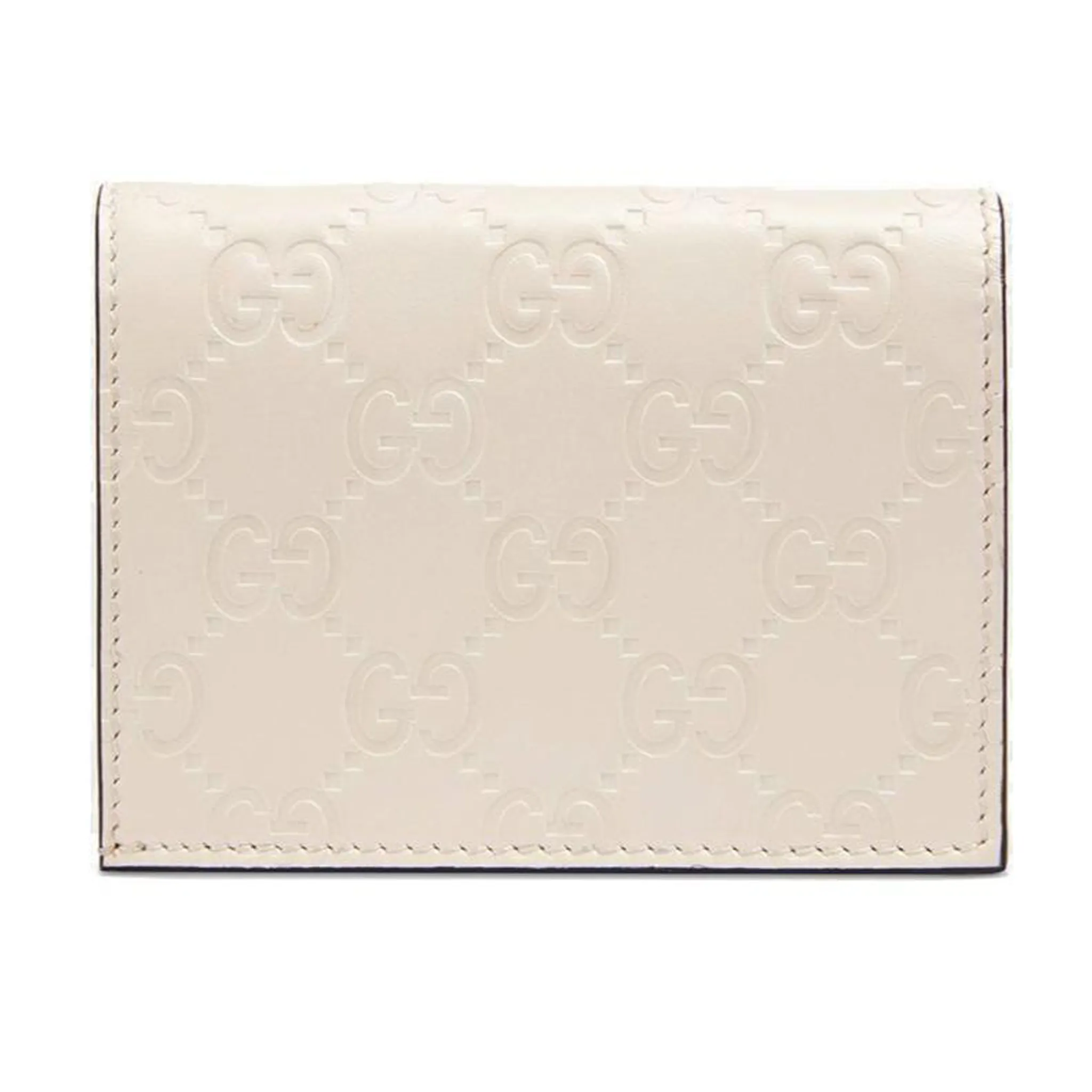 Gucci Signature Card Case with Cherries in White