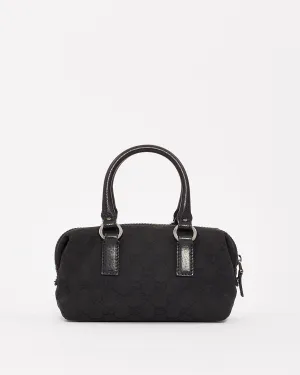 Gucci Vintage Black GG Canvas Mini Bag