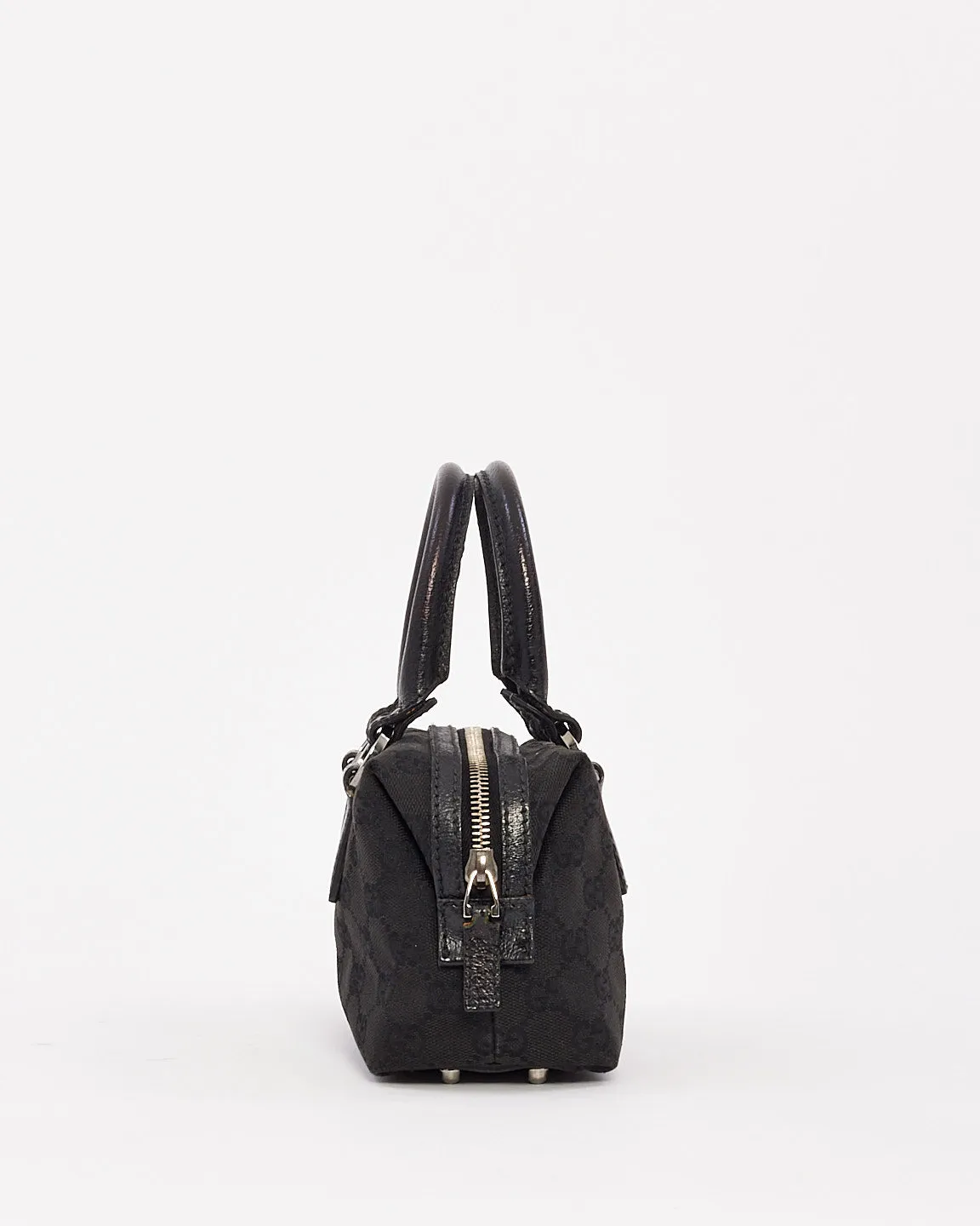 Gucci Vintage Black GG Canvas Mini Bag