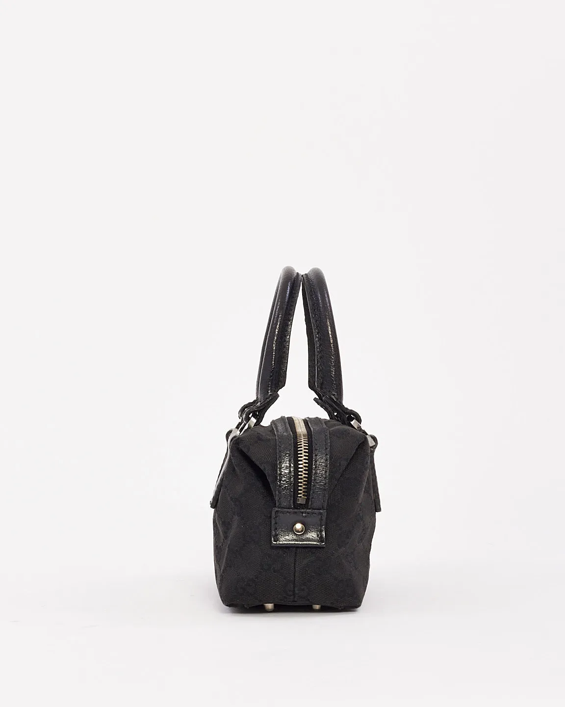 Gucci Vintage Black GG Canvas Mini Bag