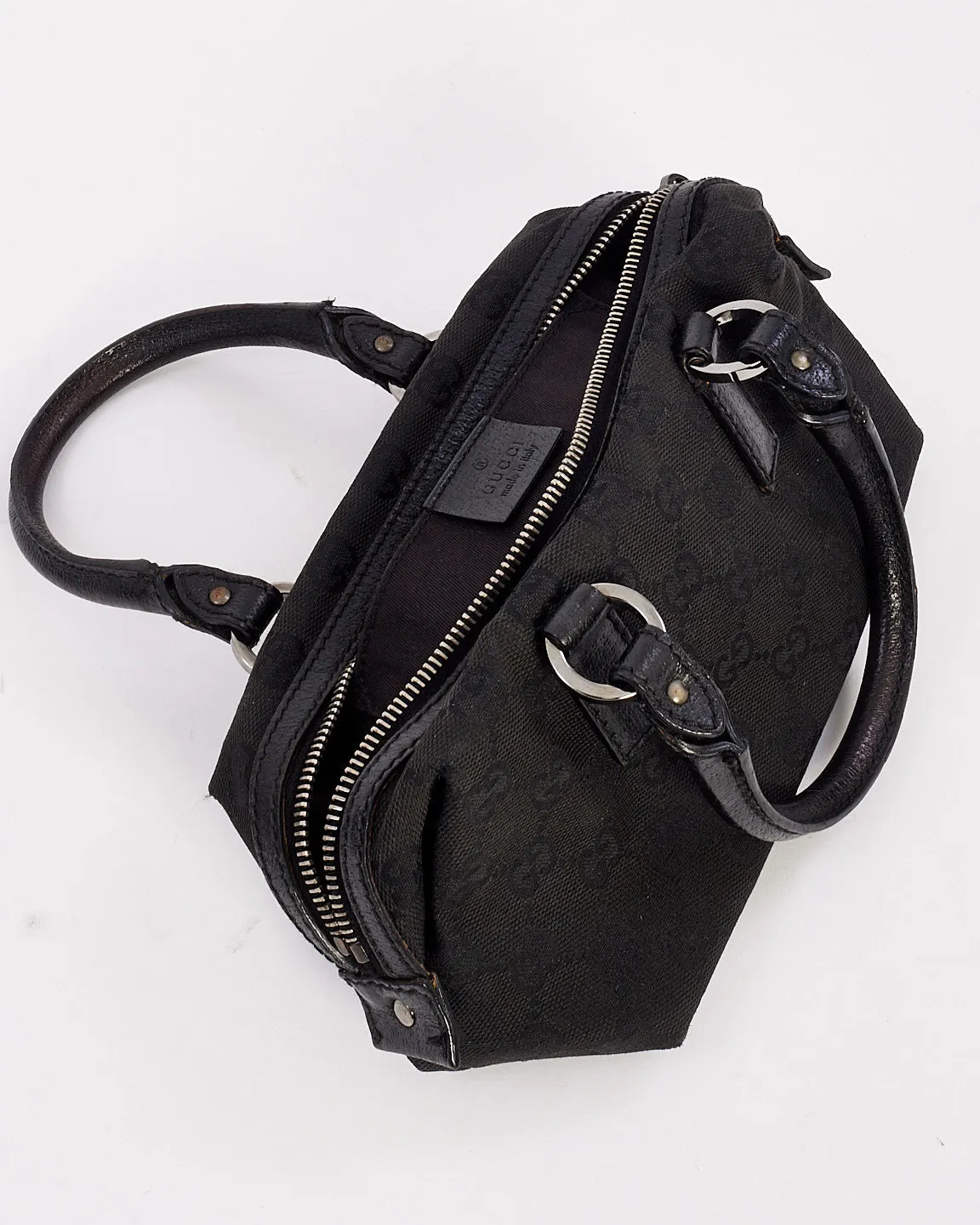 Gucci Vintage Black GG Canvas Mini Bag
