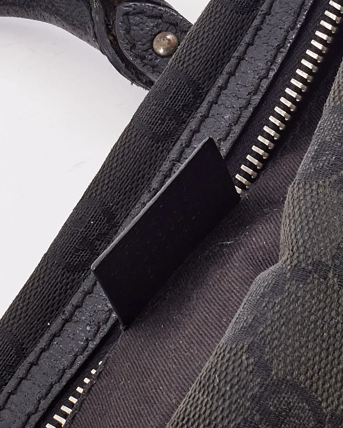 Gucci Vintage Black GG Canvas Mini Bag
