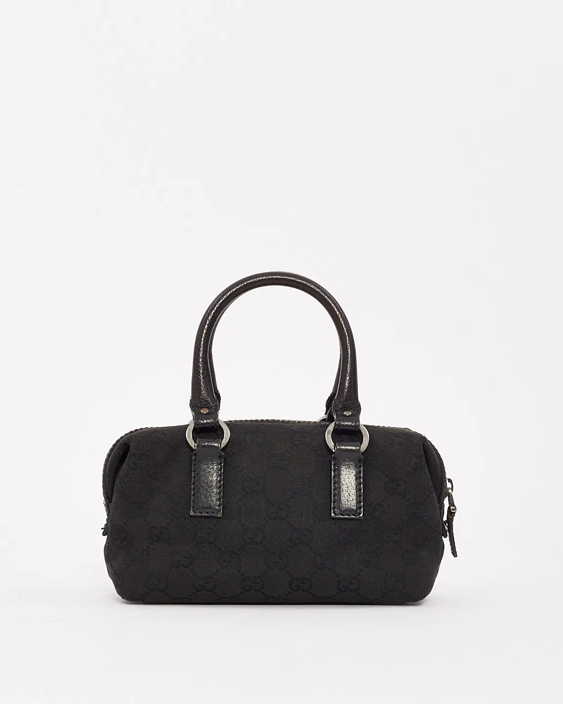 Gucci Vintage Black GG Canvas Mini Bag